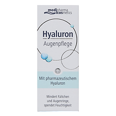 Купить Medipharma Cosmetics Hyaluron Крем для кожи вокруг глаз 15 мл 1 шт цена