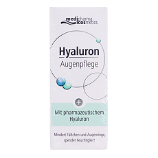 Купить Medipharma Cosmetics Hyaluron Крем для кожи вокруг глаз 15 мл 1 шт цена