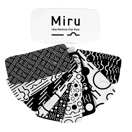 Контактные линзы Miru 1day Menicon Flat Pack -1,25/8,6/30 шт. однодневные