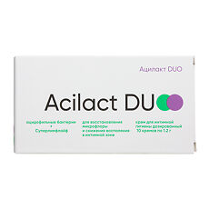 Купить Ацилакт Duo крем для интимной гигиены дозированный 10 шт цена