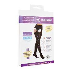 Купить Чулки компрессионные Интекс Универсал на поясе без силикона 1 класса компрессии бежевые 1 уп цена