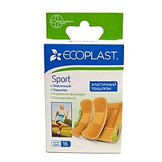 Купить Ecoplast Набор эластичных пластырей Sport 16 шт цена