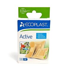Купить Ecoplast Набор эластичных пластырей Active 16 шт цена