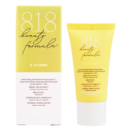 Изображение товара 8.1.8 beauty formula Укрепляющий крем-антиоксидант с комплексом витаминов для молодой кожи вокруг глаз 15 мл 1 шт