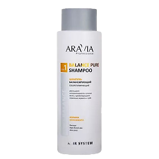 Купить Aravia Professional Шампунь балансирующий себорегулирующий Balance Pure Shampoo 400 мл 1 шт цена