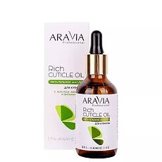 Купить Aravia Professional Питательное масло для кутикулы с маслом авокадо и витамином E Rich Cuticle Oil 50 мл 1 шт цена