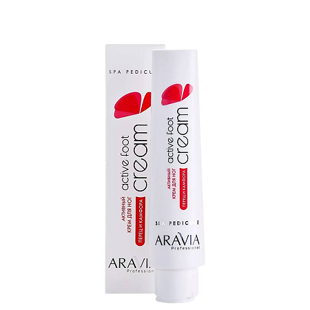 Изображение товара Aravia Professional Крем для ног с камфарой и перцем Active Foot Cream 100 мл 1 шт