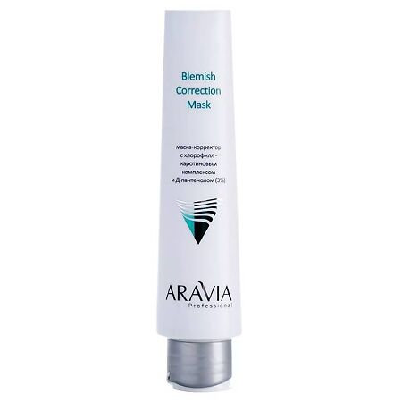 Aravia Professional Маска-корректор против несовершенств с хлорофилл-каротиновым комплексом и Д-пантенолом (3%) Blemish Correction Mask 100 мл 1 шт