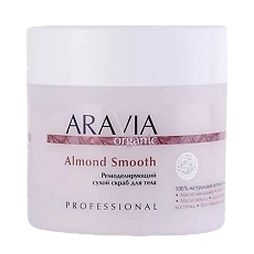 Купить Aravia Organic Ремоделирующий сухой скраб для тела Almond Smooth 300 г 1 шт цена