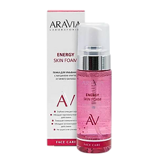 Купить Aravia Laboratories Пенка для умывания с муцином улитки и гинкго билоба Energy Skin Foam 150 мл 1 шт цена