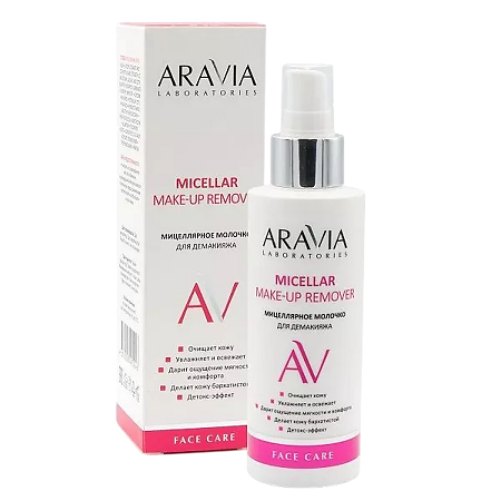 Изображение товара Aravia Laboratories Молочко для демакияжа очищающее мицеллярное Micellar Make-up Remover 150 мл 1 шт