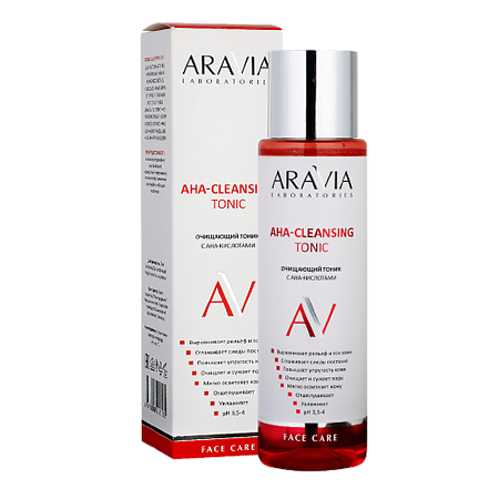 Aravia Laboratories Тоник очищающий с AHA-кислотами AHA-Cleansing Tonic 250 мл 1 шт