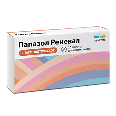 Купить Папазол Реневал таблетки 30 мг+30 мг 20 шт цена