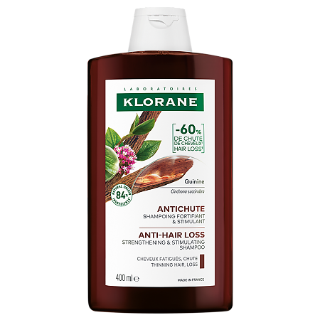 Изображение товара Шампунь Klorane с экстрактом Хинина и Эдельвейса 400 мл для ослабленных волос