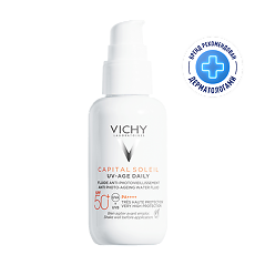 Изображение товара Vichy Capital Soleil UV-Age Daily Невесомый солнцезащитный флюид для лица против признаков фотостарения SPF50+ 40 мл 1 шт