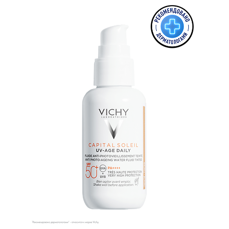 Vichy Capital Soleil UV-Age Daily Флюид солнцезащитный для лица SPF50+ 40 мл 1 шт