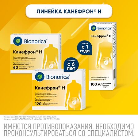 Канефрон Н таблетки покрыт.об. 120 шт