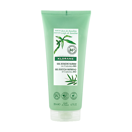 Изображение товара Klorane гель для душа питальный молочко бамбука с органическим маслом Купуасу 200 мл 1 шт