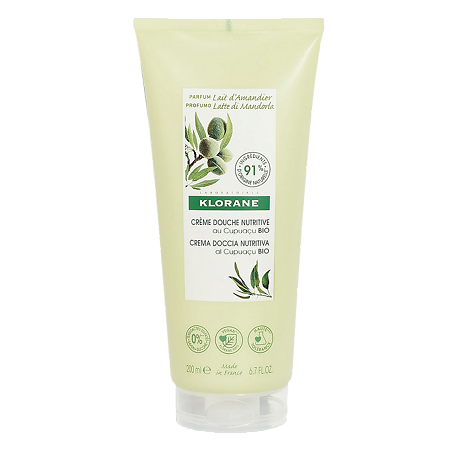 Изображение товара Klorane крем для душа питальный молочко миндаля с органическим маслом Купуасу 200 мл 1 шт