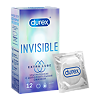 Презервативы Durex Invisible Extra Lube из натурального латекса ультратонкие 12 шт