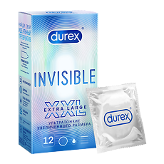 Купить Презервативы Durex Invisible XXL из натурального латекса ультратонкие 12 шт цена