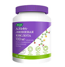 Изображение товара Альфа-Липоевая кислота Anti-Age 100 мг капсулы массой 1,1 г 60 шт