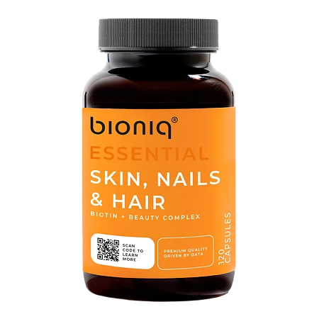 Bioniq Essential Skin, Hair & Nails Мультикомплекс для красоты кожи, волос и ногтей капсулы по 760 мг 120 шт