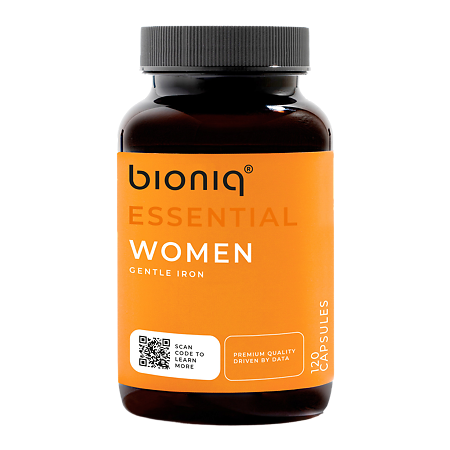 Bioniq Essential Women Легкоусваемое железо для женщин капсулы по 600 мг 120 шт