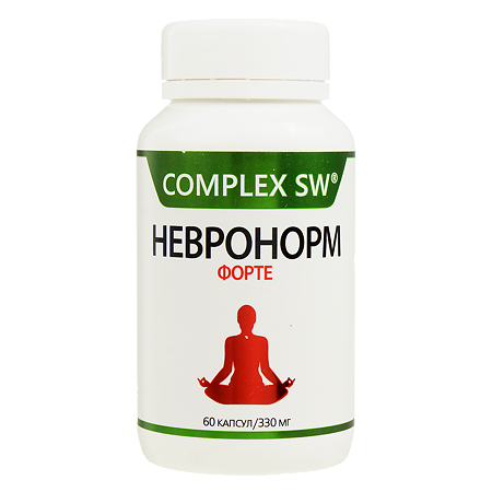 Изображение товара Complex SW Невронорм Форте капсулы 330 мг 60 шт натур. добавка для нервной системы