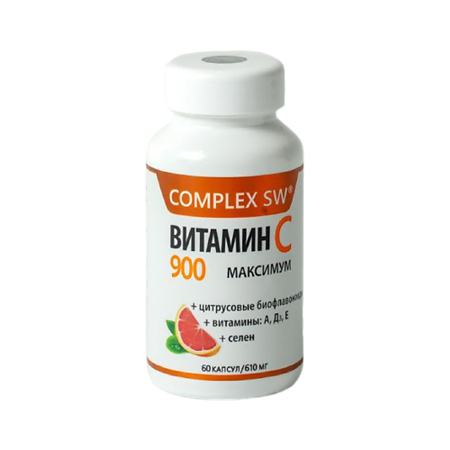 Витамин С 900 максимум капсулы по 610 мг 60 шт