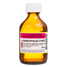 Купить Камфорный спирт раствор для наружного применения 10 % 40 мл 1 шт цена