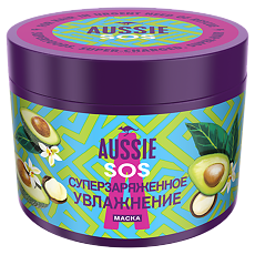 Купить Aussie SOS Маска для волос Суперзаряженное увлажнение 450 мл 1 шт цена