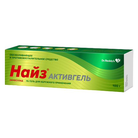 Изображение товара Найз Активгель 1% гель для наружного применения 100 г противовоспалительный и обезболивающий