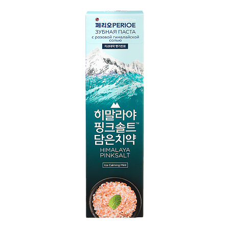 Perioe Зубная паста Himalaya Pink Salt Ice Calming Mint с розовой гималайской солью 100 г 1 шт