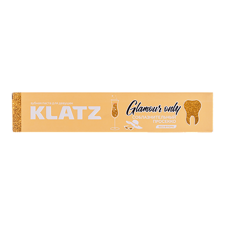 Klatz Зубная паста для девушек Glamour Only Соблазнительный просекко без фтора 75 мл 1 шт