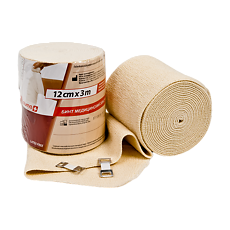 Купить Бинт Лаума эластичный медицинский ВР с застежкой 12 см х 3,0 м 1 шт цена