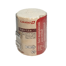 Купить Бинт Лаума эластичный медицинский СР с застежкой 8 см х 1,5 м 1 шт цена