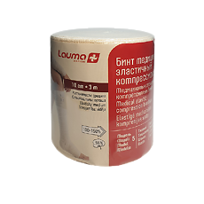 Купить Бинт Лаума эластичный медицинский СР с застежкой 10 см х 3,0 м 1 шт цена