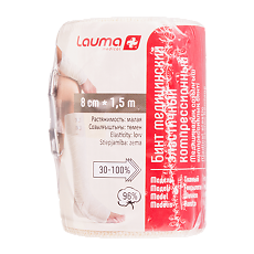 Купить Бинт Лаума эластичный медицинский МР с застежкой 8 см х 1,5 м 1 шт цена