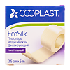 Ecoplast Пластырь EcoSilk медицинский фиксирующий текстильный 2,5 см х 5 м 1 шт