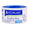 Ecoplast Пластырь EcoFix plus медицинский фиксирующий тканый 2,5 см х 5 м 1 шт
