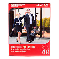 Купить Гольфы Лаума с мыском медицинские компрессия кл.2 черный р.2D AD207 1 шт цена
