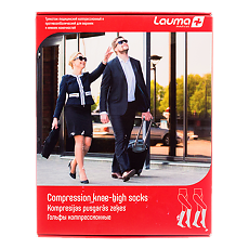 Купить Гольфы Лаума с мыском медицинские компрессия кл.2 черный р.4D AD207 1 шт цена