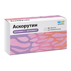 Изображение товара Аскорутин таблетки 50 мг+50 мг 50 шт