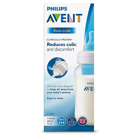 Philips Avent Бутылочка для кормления Anti-colic 3+ SCF816/17 330 мл 1 шт