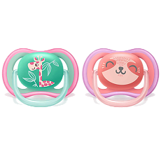 Купить Philips Avent Пустышка Ultra Air SCF349/12 в комплекте с футляром для хранения и стерилизации 18+ мес 2 шт цена