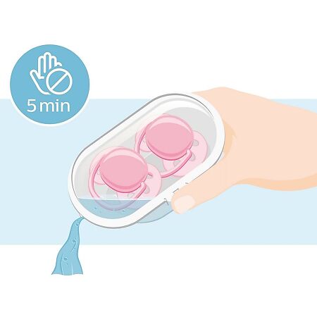 Philips Avent Пустышка силиконовая Ultra Soft Hello/Корабль 0-6 мес для мальчиков SCF222/01 2 шт