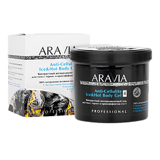 Купить Aravia Organic Антицеллюлитный гель для тела контрастный с термо и крио эффектом Anti-Cellulite Ice&Hot Body Gel 550 мл 1 шт цена