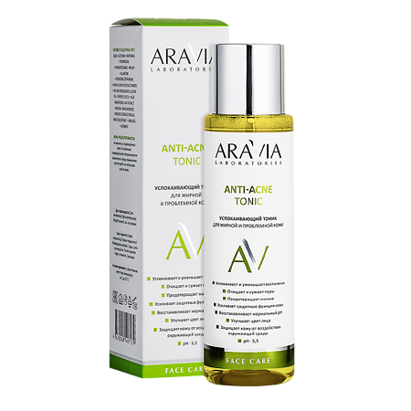 Aravia Laboratories Тоник для жирной и проблемной кожи успокаивающий Anti-Acne Tonic 250 мл 1 шт