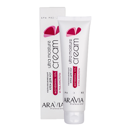 Aravia Professional Крем для ног ультраувлажняющий с мочевиной 15% и PHA-кислотами Ultra Moisture Cream 100 мл 1 шт